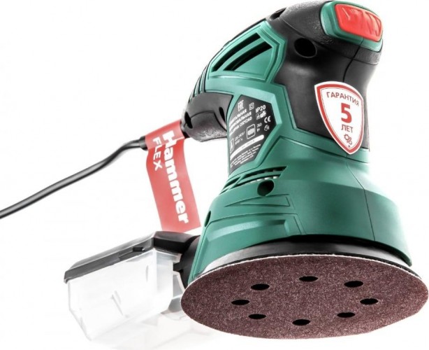 Виброшлифмашина эксцентриковая сетевая Hammer OSM260 125мм 168-009 - изображение 4