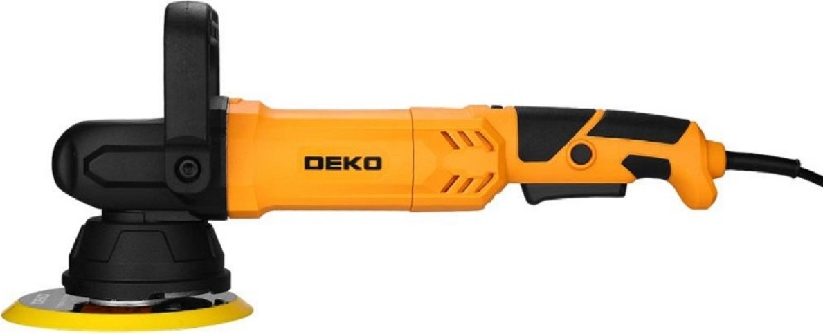 Виброшлифмашина эксцентриковая сетевая DEKO P1400-D полировальная орбитальная, 150мм 083-1047 - изображение 2