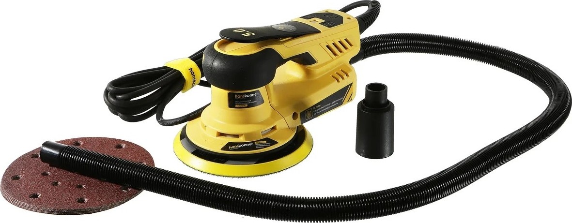 Виброшлифмашина эксцентриковая сетевая HANSKONNER HOS8140BL бесщеточная - изображение 3