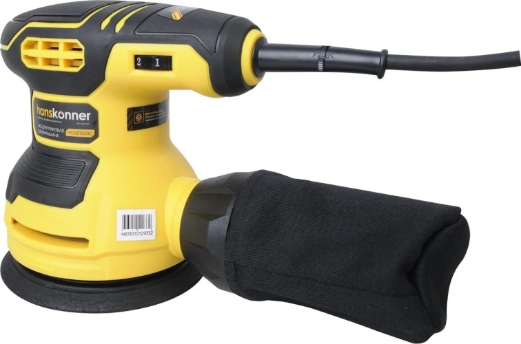 Виброшлифмашина эксцентриковая сетевая HANSKONNER HOS8135RC - изображение 4