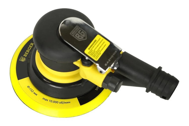 Виброшлифмашина пневматическая BERGER BG1450 орбитальная 152 мм - изображение 2