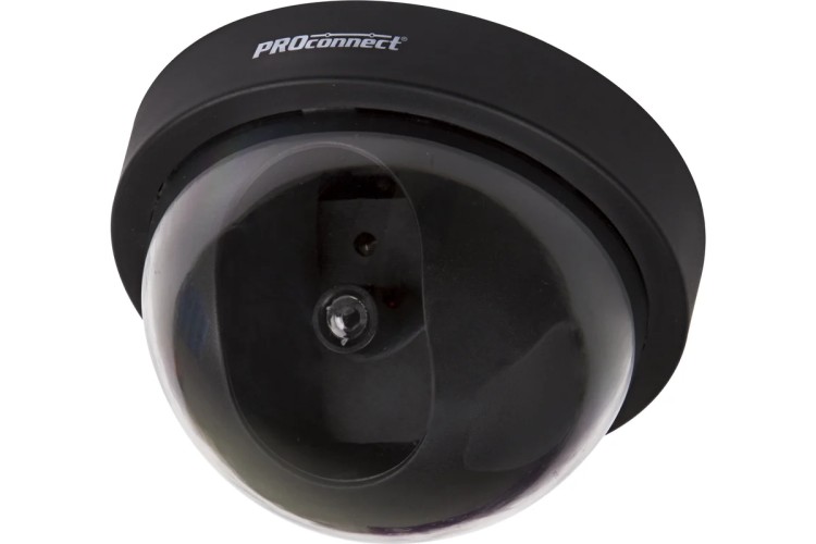 Видеокамера муляж Proconnect 45-0220 внутренняя, купольная, черная