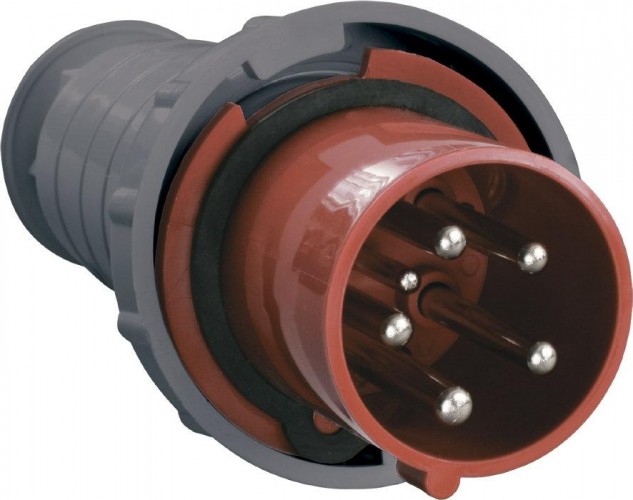 Вилка электрическая кабельная IEK ССИ-035 63а 3p+pe+n 380в ip54 PSR02-063-5