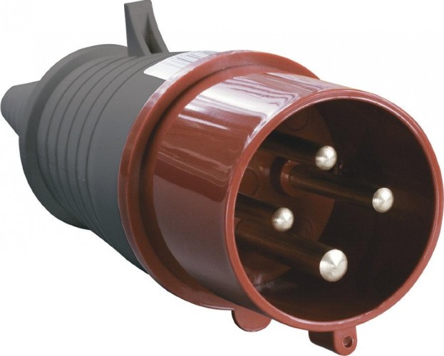 Вилка электрическая кабельная IEK ССИ-024 32а 3p+pe 380в ip44 PSR02-032-4