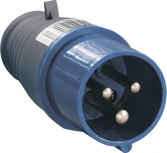 Вилка электрическая кабельная IEK ССИ-013 16а 2p+pe 16а 220в ip44 PSR01-016-3