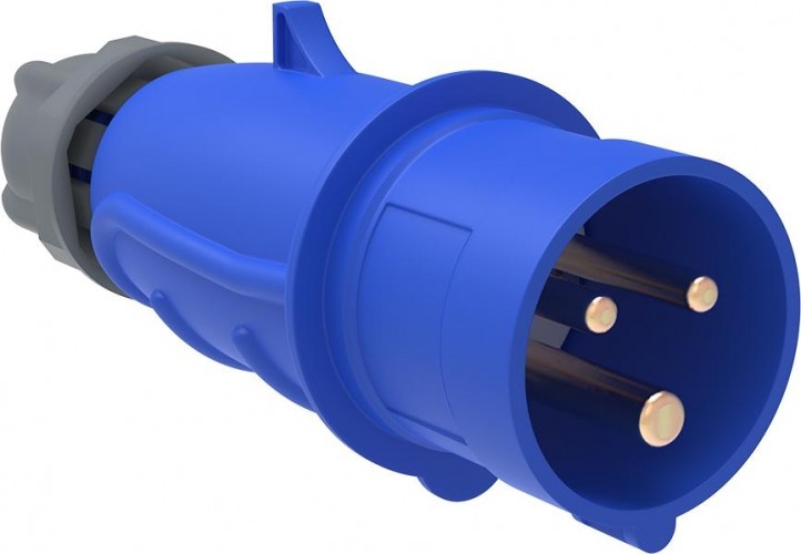 Вилка электрическая кабельная IEK Magnum ССИ-023 32а 2p+pe 220в ip44 PSN01-032-3