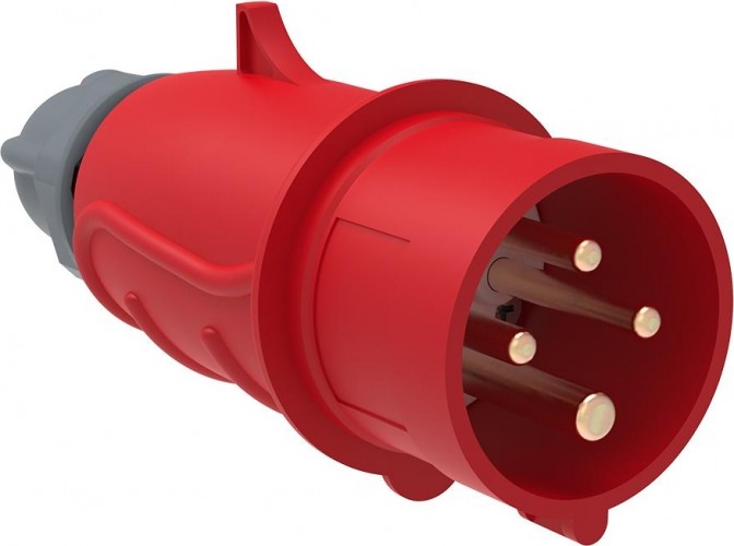 Вилка электрическая кабельная IEK Magnum ССИ-014 16а 3p+pe 380в ip44 PSN02-016-4