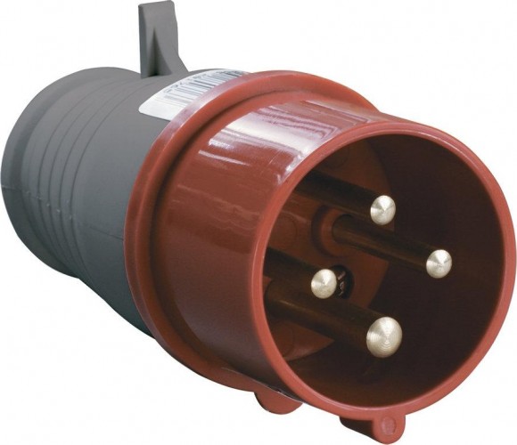 Вилка электрическая кабельная IEK ССИ-014 16а 3p+pe 380в ip44 PSR02-016-4