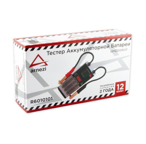 Вилка нагрузочная ARNEZI R6010101 (тестер) аккумуляторный цифровой 12В
