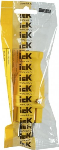 Вилка прямая IEK ОМЕГА ВБп3-1-0м ip44 каучук, желтая PKR01-016-2-K05 - изображение 2