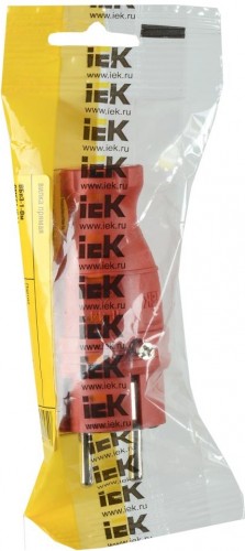 Вилка прямая IEK ОМЕГА ВБп3-1-0м ip44 каучук, красная PKR01-016-2-K04 - изображение 2