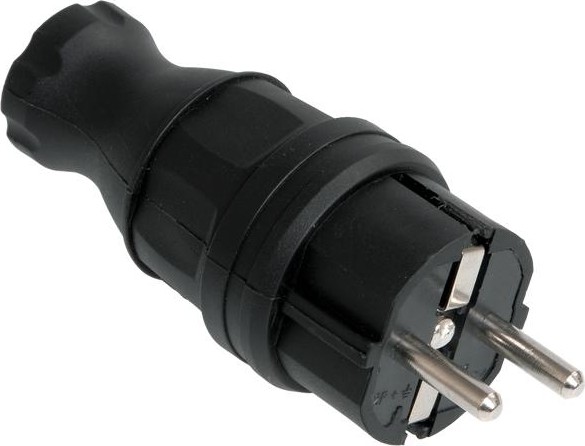 Вилка прямая IEK ВБп3-1-0м IP44 PKR01-016-2-K02