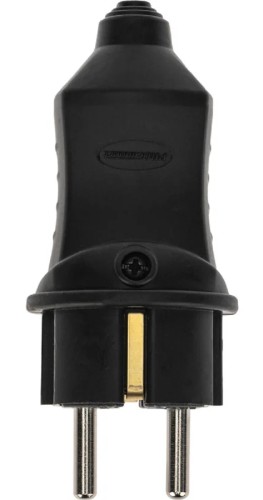 Вилка Proconnect 111-001-4 прямая влагозащищенная 2P+PE 230V, 16A, IP44 каучу - изображение 3