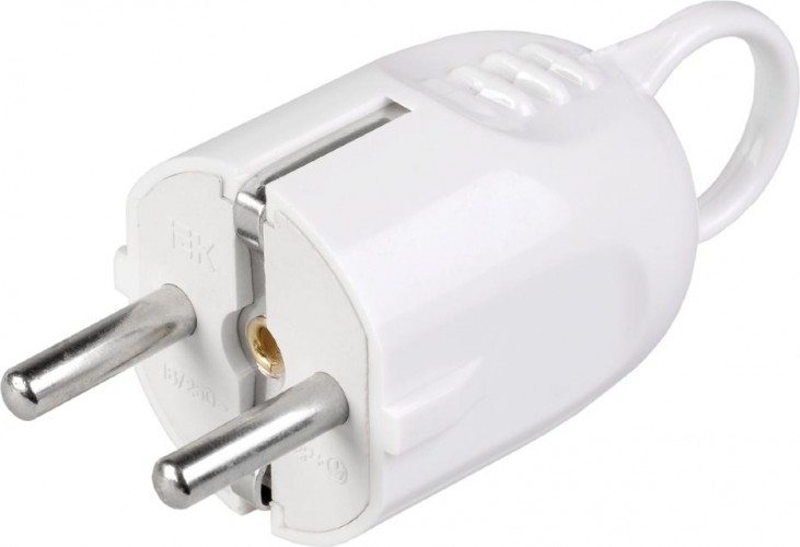 Вилка разборная IEK Впу12-01 угловая с заземл. с кольцом 16а EVP12-16-01-K01