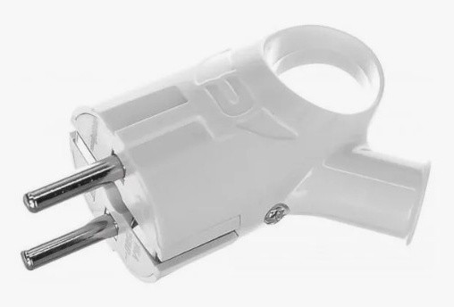 Вилка разборная ВИХРЬ 73/12/1/2 угловая с ушком с/з, белая 16а