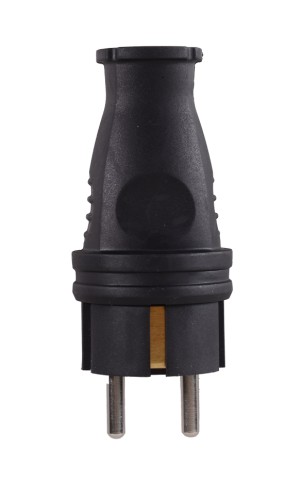 Вилка разборная ВИХРЬ 73/12/1/5 прямая с/з, каучук ip44 16а - изображение 3