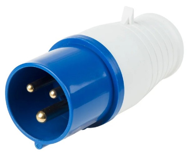 Вилка REXANT 11-8900 013 переносная 2Р+РЕ 16А 220В IP44