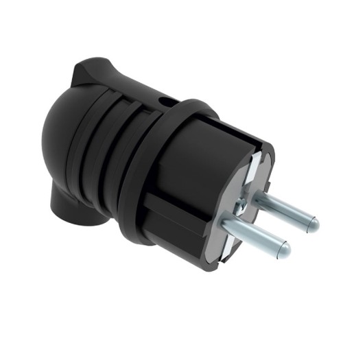 Вилка REXANT 111-003 угловая влагозащищенная, с/з, 16A, IP44 каучук - изображение 2