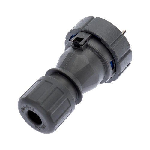 Вилка REXANT 111-013 прямая влагозащищенная 2P+PE, 16A, IP68 - изображение 2