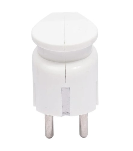 Вилка REXANT 16-0728 Евро угловая с з/к 16A белая - изображение 4