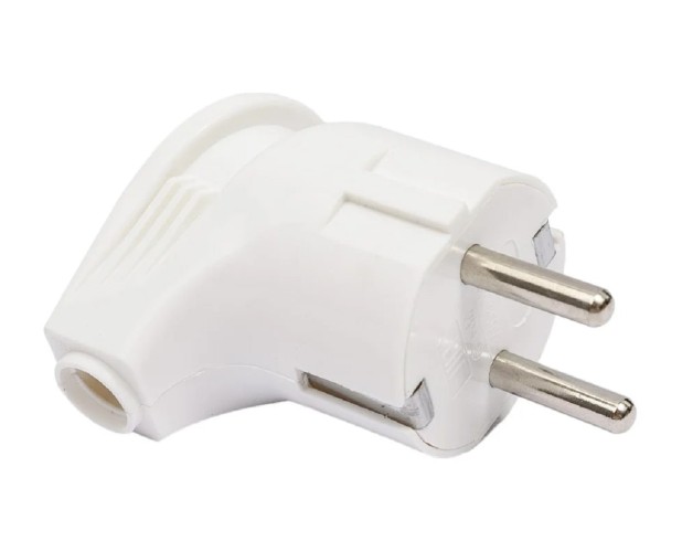 Вилка REXANT 16-0728 Евро угловая с з/к 16A белая - изображение 5