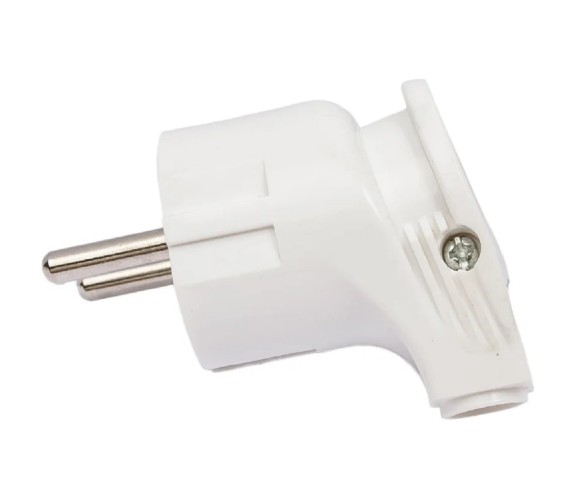 Вилка REXANT 16-0728 Евро угловая с з/к 16A белая - изображение 3