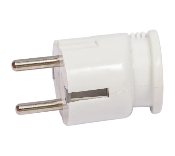 Вилка REXANT 16-0728 Евро угловая с з/к 16A белая - изображение 2