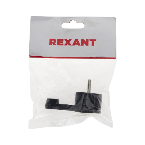 Вилка REXANT 16-0736 Евро угловая с з/к 16A плоская за шкаф черная - изображение 5