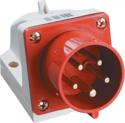 Вилка стационарная IEK ССИ-525 32а 3p+pe+n 380в PSR52-032-5