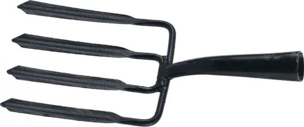 Вилы копальные 4-х рогие, 190х220 мм, кованые, без черенка, арти 63838