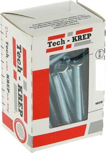 Винт Tech-KREP М 6 х 50 (уп. 40 шт.) DIN965 с потайной головкой оцинкованный 105244