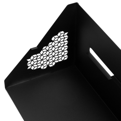 Витрина для фуршета 2-х уровневая ажурная 610х250х250 мм черный Luxstahl - изображение 3