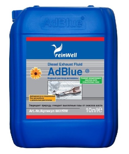 Водный раствор мочевины REINWELL 32,5% AdBlue  10 л 8837RW 8837RW