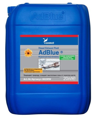 Водный раствор мочевины REINWELL 32,5% AdBlue  20 л 8835RW 8835RW