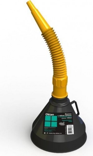 Воронка для топлива OKTAN 135 мм латунный фильтр, отсекает воду А2-01-06