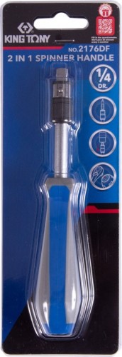 Вороток KING TONY 2176DF отвертка 1/4", скользящий держатель 1/4", 150 мм - изображение 5