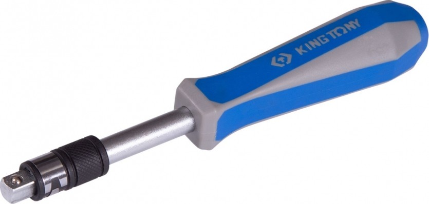 Вороток KING TONY 2176DF отвертка 1/4", скользящий держатель 1/4", 150 мм