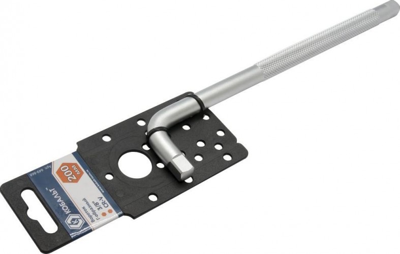 Вороток Кобальт 649-868 г-образный 3/8" 200 мм cr-v