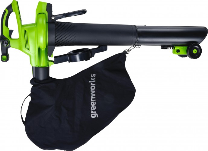 Воздуходув-садовый пылесос аккумуляторный GREENWORKS GD40BV 40V, бесщеточный, без АКБ и ЗУ 2406907