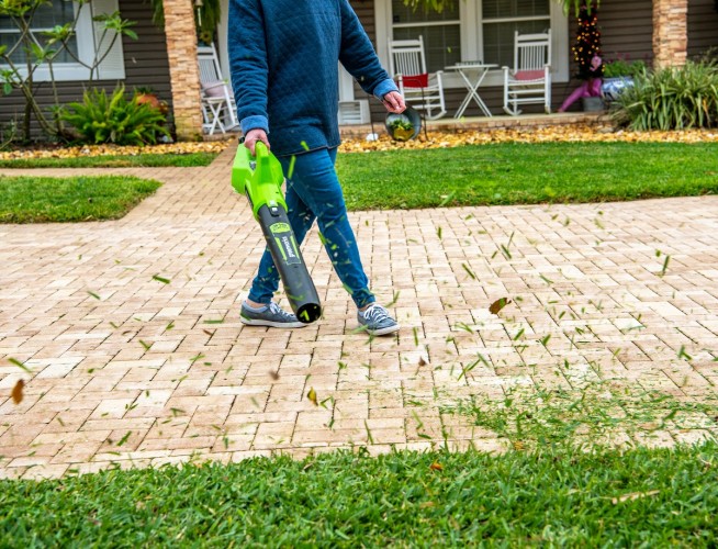 Воздуходувка аккумуляторная GREENWORKS G24AB, 24V без АКБ и ЗУ 2404807 - изображение 5