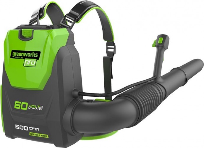 Воздуходувка аккумуляторная GREENWORKS GD60BPB ранцевая 60V, без АКБ и ЗУ 2402307