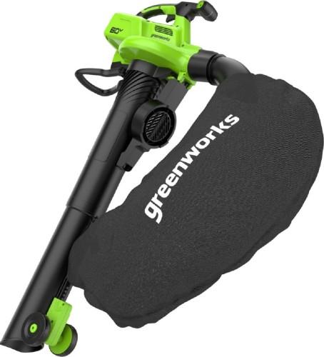 Воздуходувка-пылесос аккумуляторная GREENWORKS 2409307 60V, бесщеточная, без АКБ и ЗУ - изображение 2