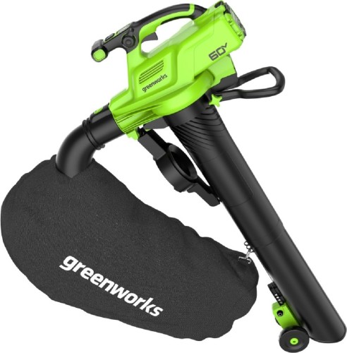 Воздуходувка-пылесос аккумуляторная GREENWORKS 2409307 60V, бесщеточная, без АКБ и ЗУ - изображение 4