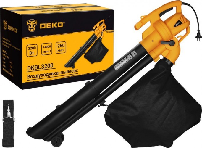 Воздуходувка-пылесос электрическая DEKO DKBL3200 065-1208 - изображение 2