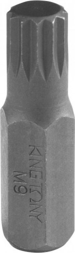 Вставка бита торцевая KING TONY 10 мм, Spline м9, 36 мм 163609M