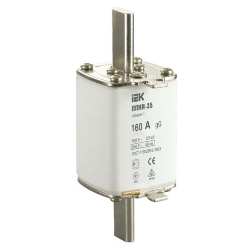 Вставка плавкая IEK ППНИ 160А габарит 1  DPP30-160
