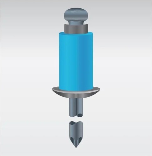 Втулка ограничительная ЕВРОПАРТНЕР 8.5/5.2x10.3 полиамидная (800 шт.) синяя 85826 - изображение 3