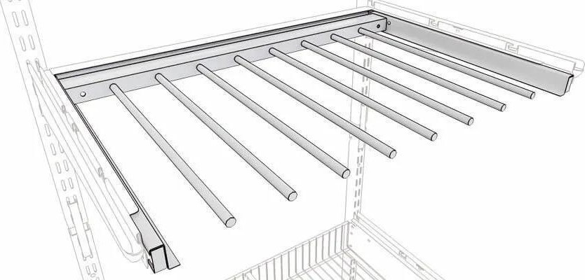 Выдвижная вешалка для брюк ТИТАН-GS 600х435 мм ЦБ000006788 - изображение 3