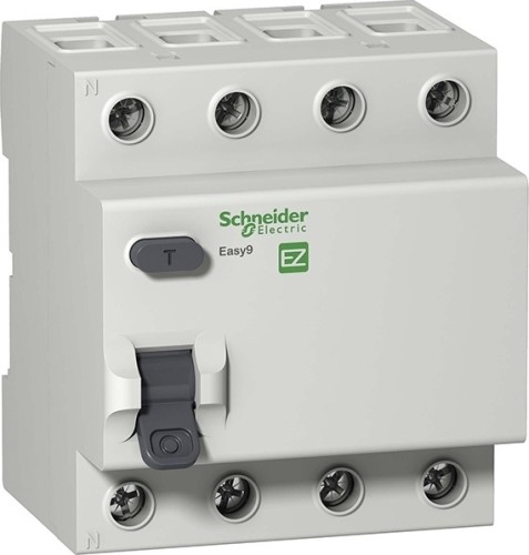 Выключатель дифференциальный (УЗО) SCHNEIDER ELECTRIC 40А Easy9 RCCB 4P 30mA AC RCCB EZ9R05440