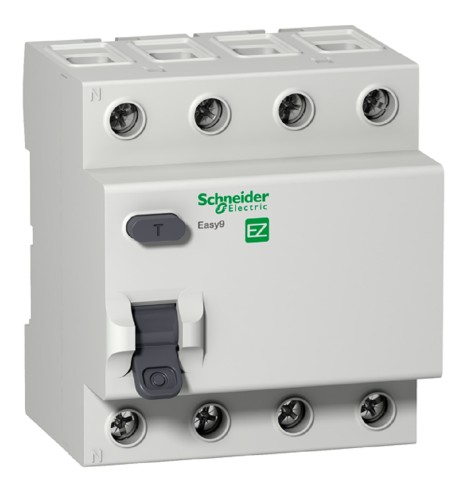 Выключатель дифференциальный (УЗО) SCHNEIDER ELECTRIC 63А Easy9 RCCB 4P 30mA AC RCCB EZ9R05463